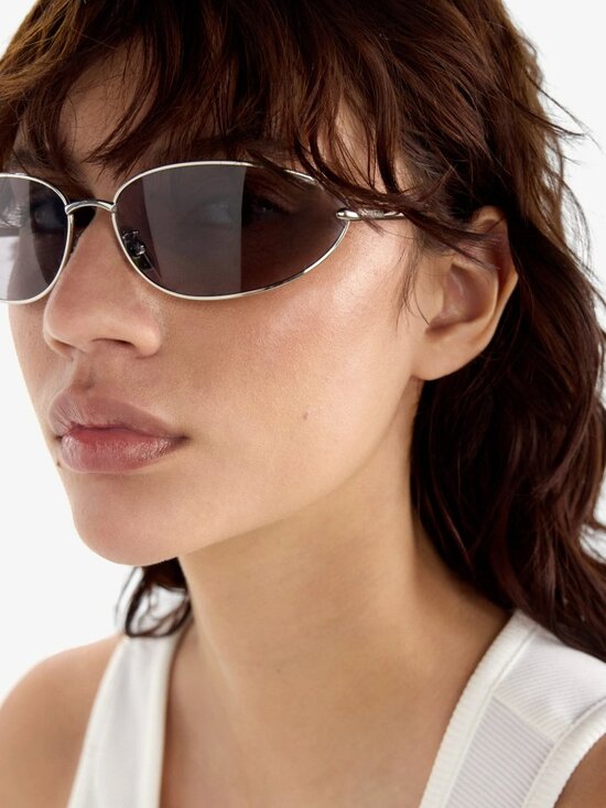 Loewe LW40164U 32U Wraparound Sunglasses Gold Frame Purple Lenses main image 7